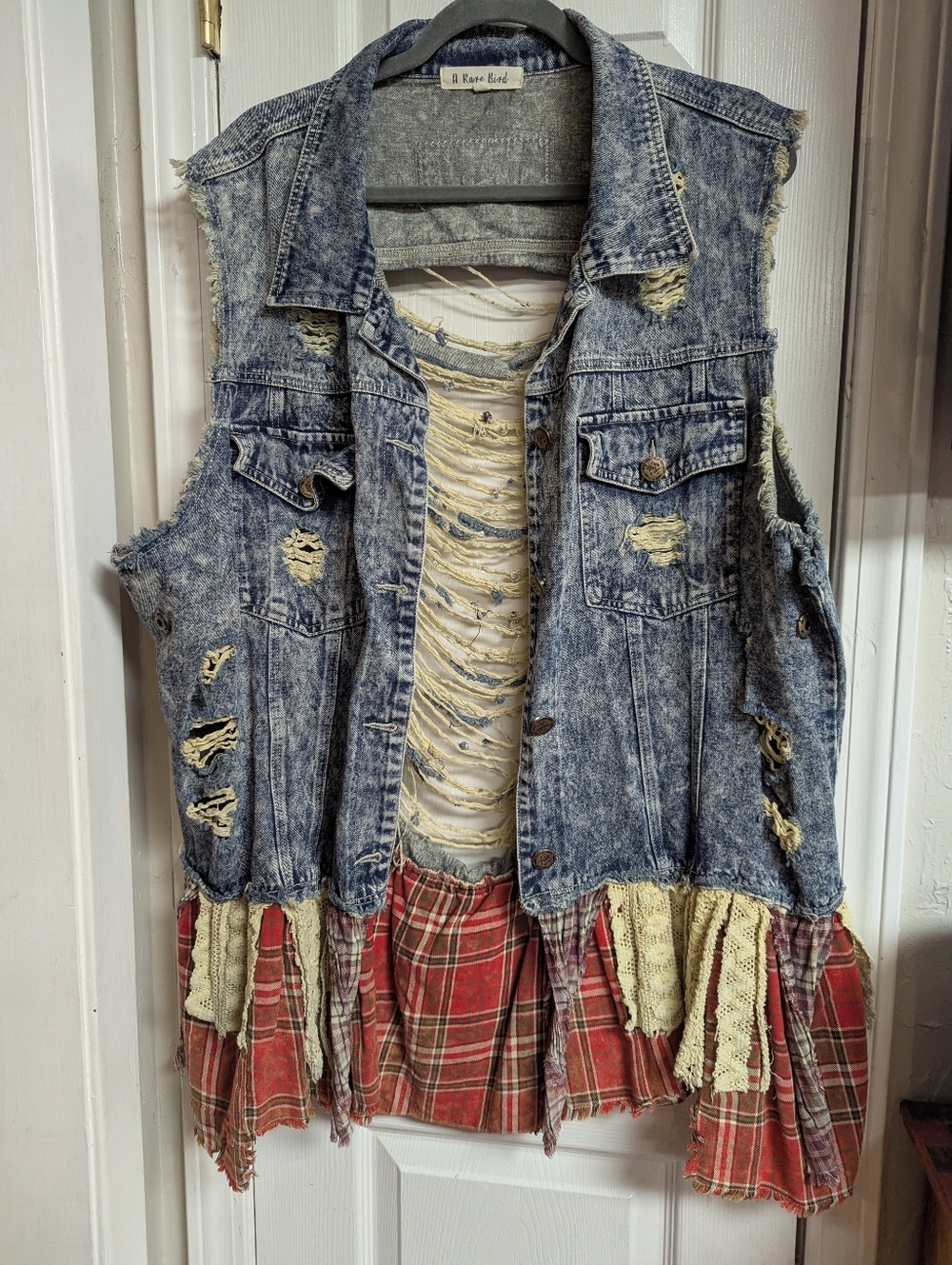 A Rare Bird Denim Vest L/XL